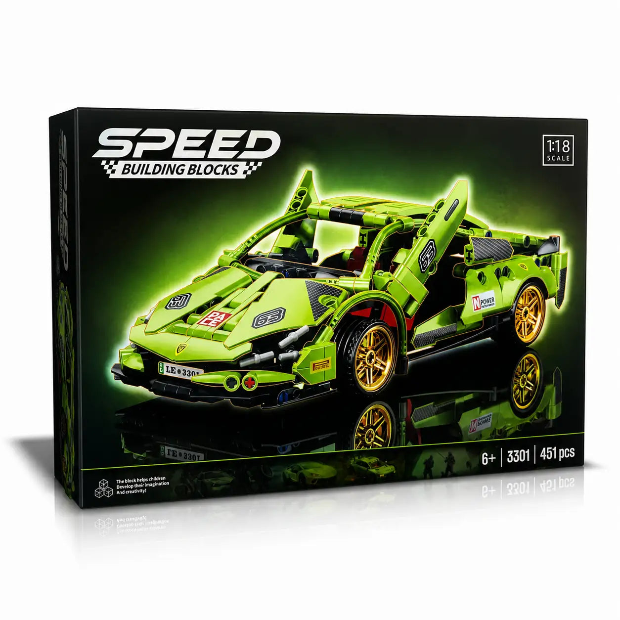 blocks Lamborghini Aventador edition Tahito toys