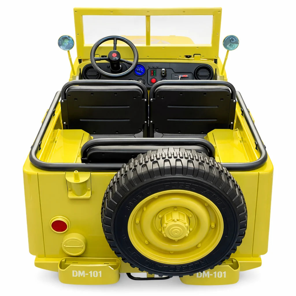 Tahito Toys desert-themed Jeep Wrangler toy showcasing rugged design and vibrant colors for outdoor adventure play.