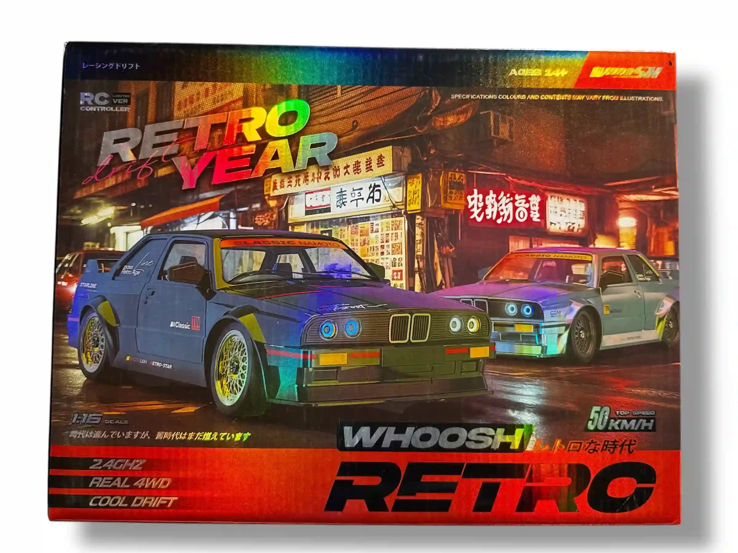 Retro Drifting RC Car – High-Speed Action with Lights Tahito toys