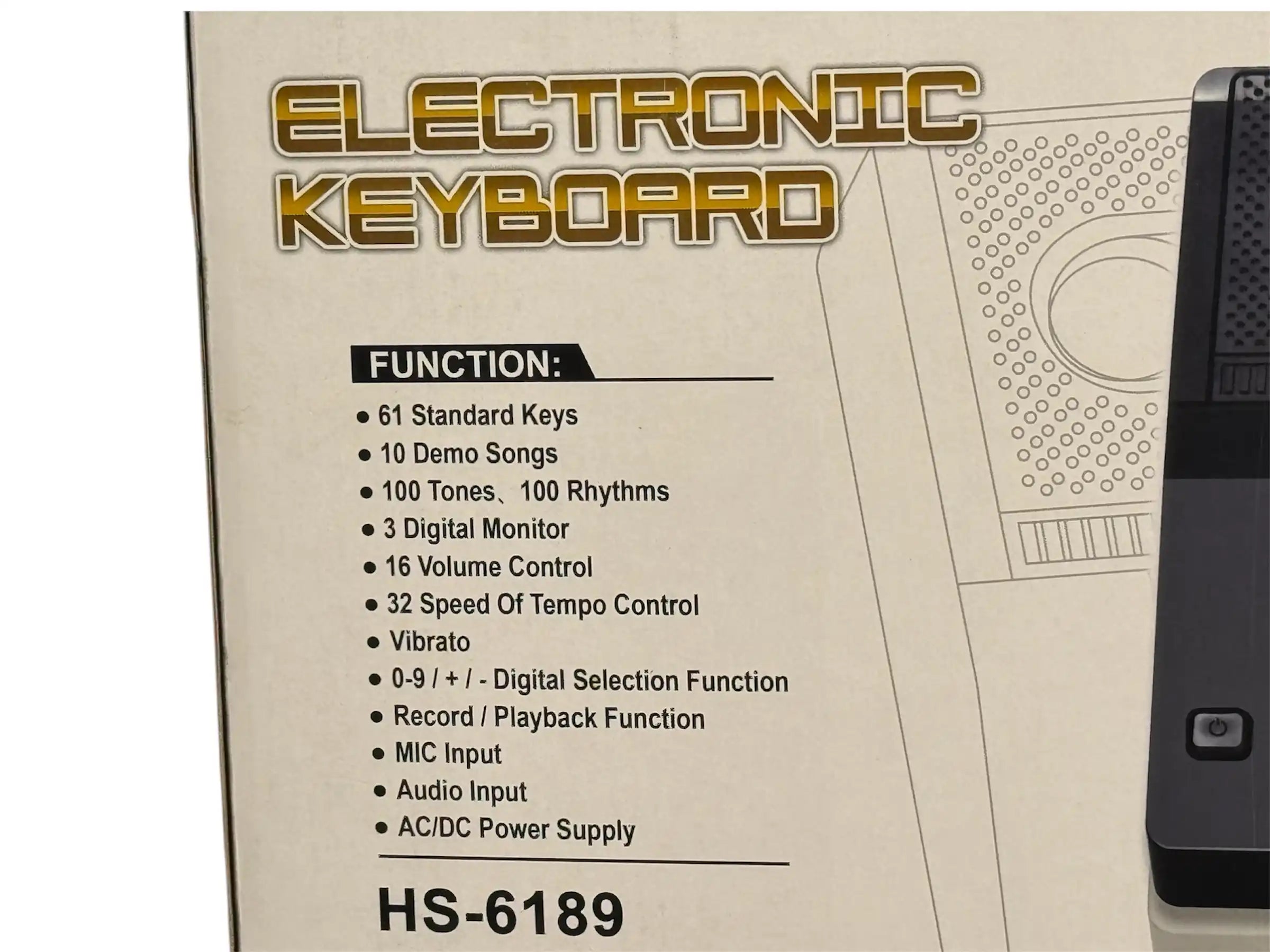 The HS-6189 electronic keyboard Tahito toys