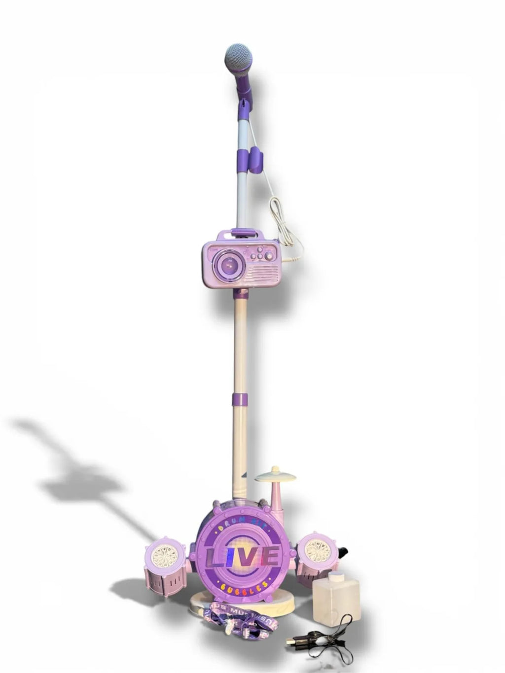 Drum Set with Bubble Machine Tahito toys