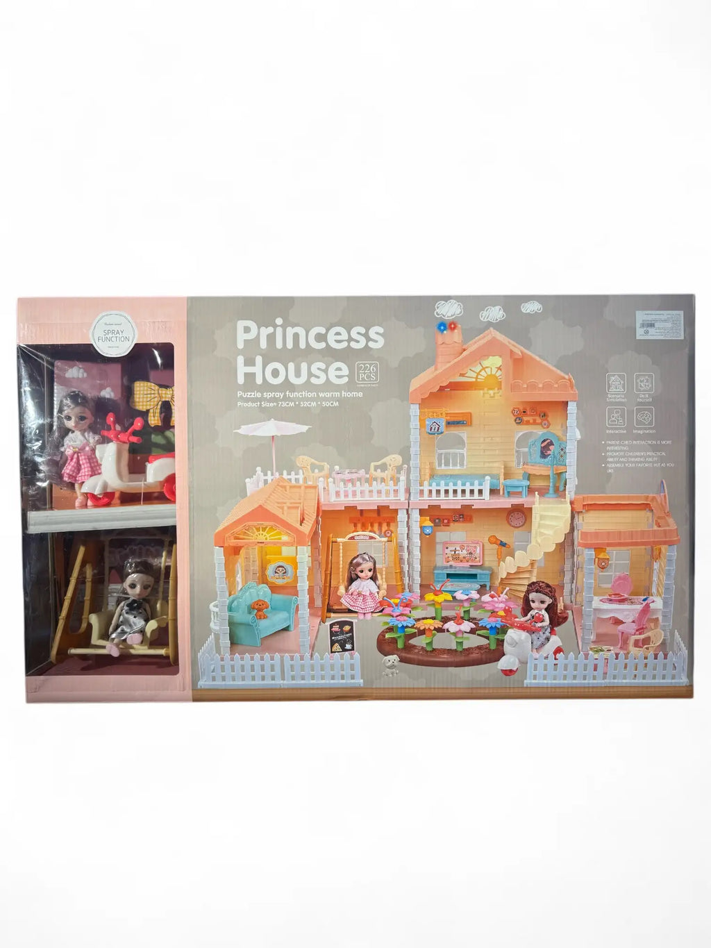 Princess House Puzzle Spray Function Playset (226 PCS) Tahito toys