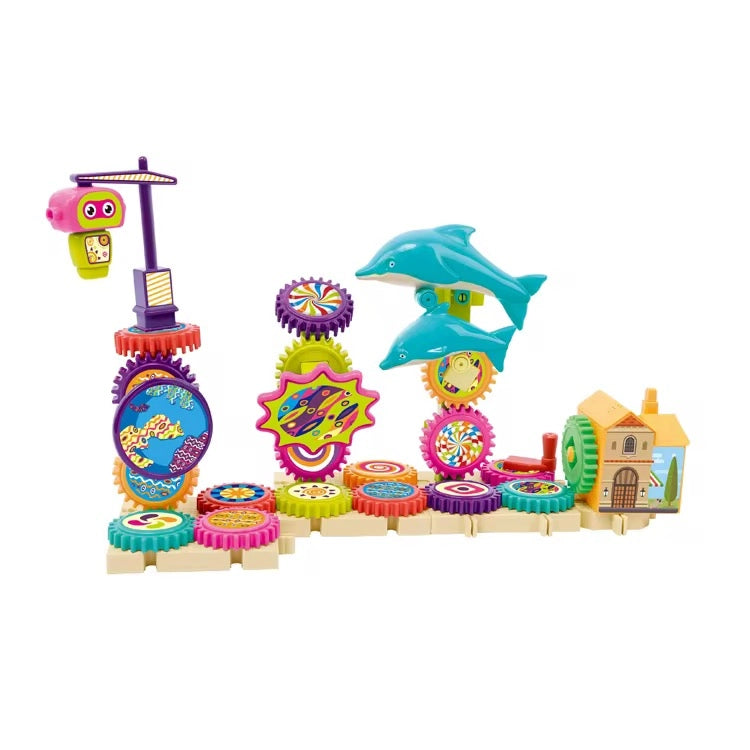Gear Block – Light & Music Building Set (84 PCS) Tahito toys