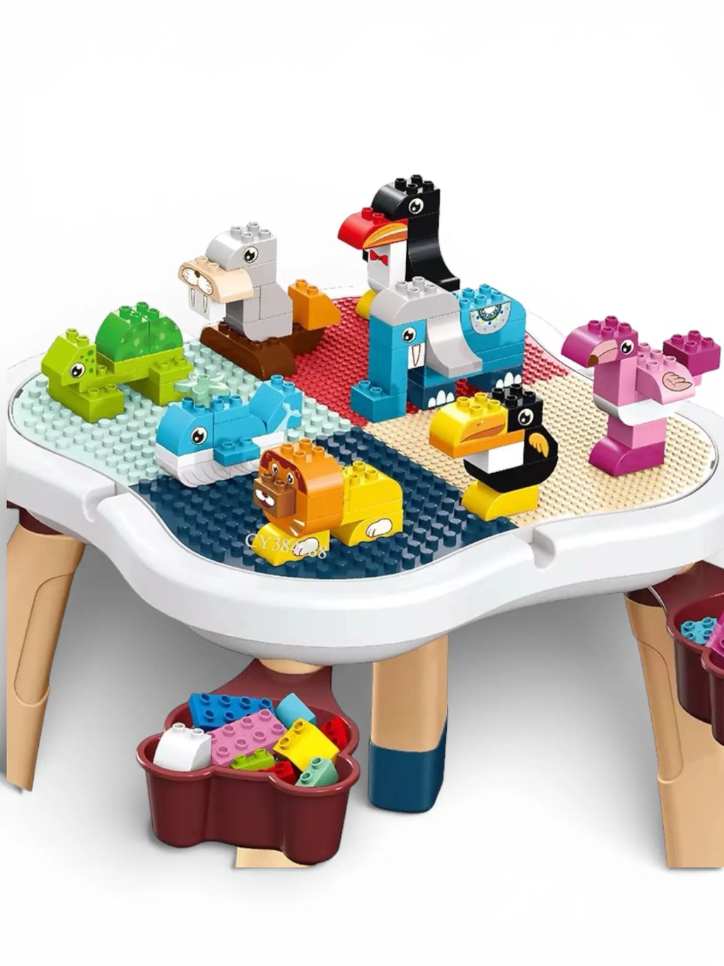 Kids Blocks Creative Table with Chair Tahito toys