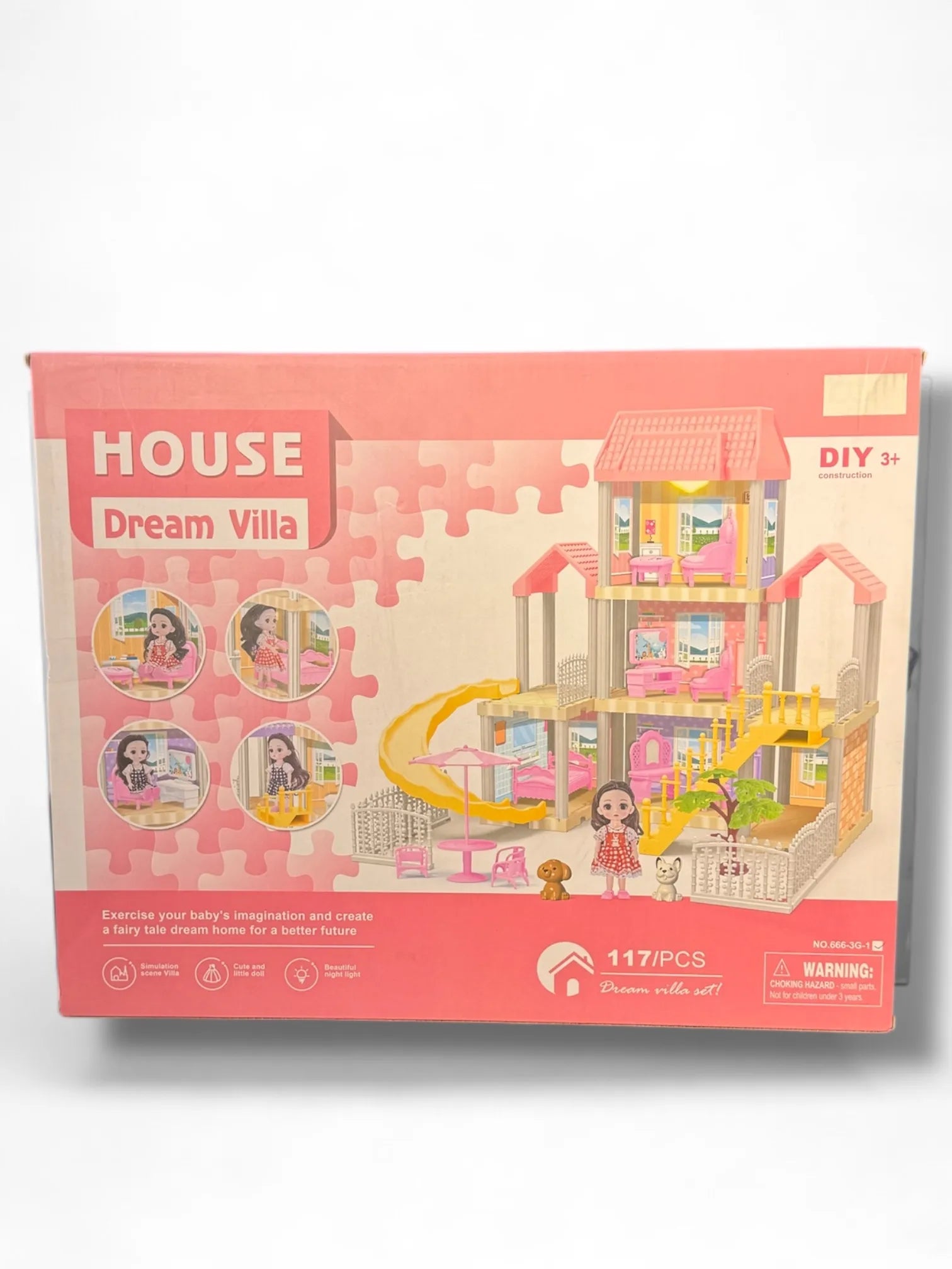 Dream Villa DIY Doll House Set – 117 Pieces Tahito toys