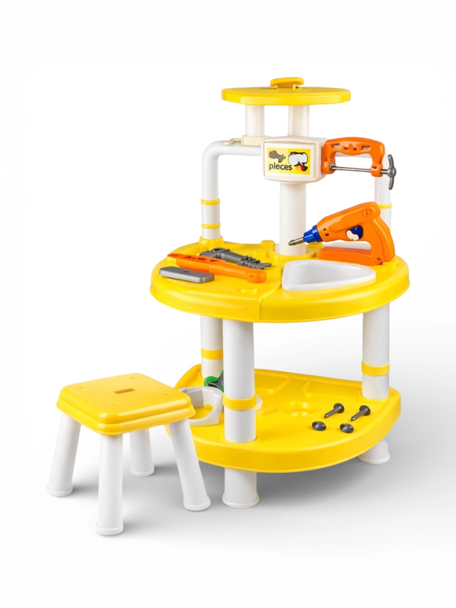 Kids Tools Workbench Set with Stool – 36 PCS Tahito toys