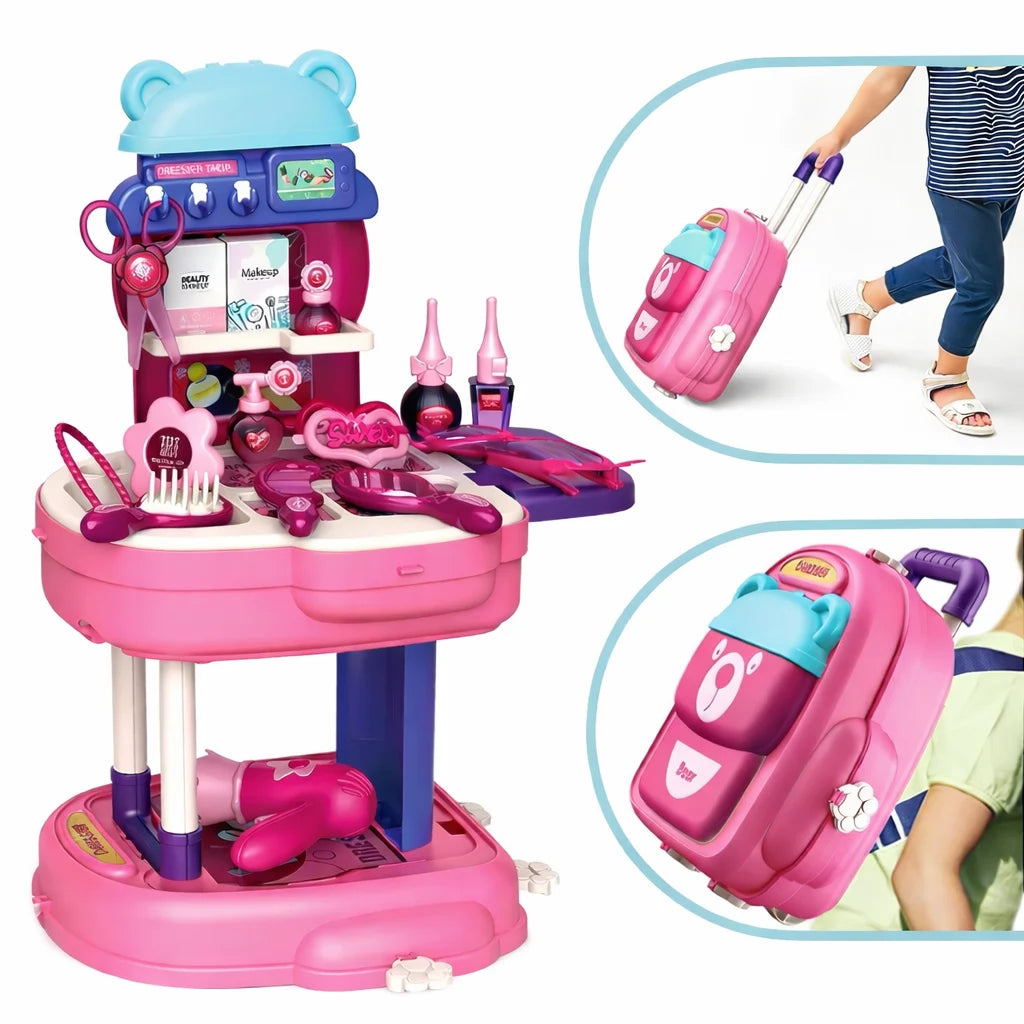 Girls Makeup Beauty Backpack Tahito toys