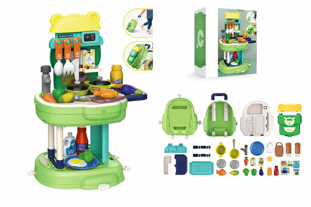 Kids Kitchen Backpack Play Set Tahito toys