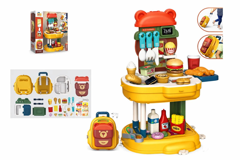Kids Burger Kitchen Backpack Tahito toys