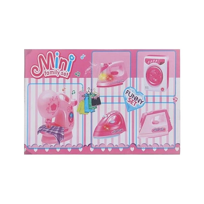 Mini Family Sewing Machine & Home Appliances Play Set Tahito toys