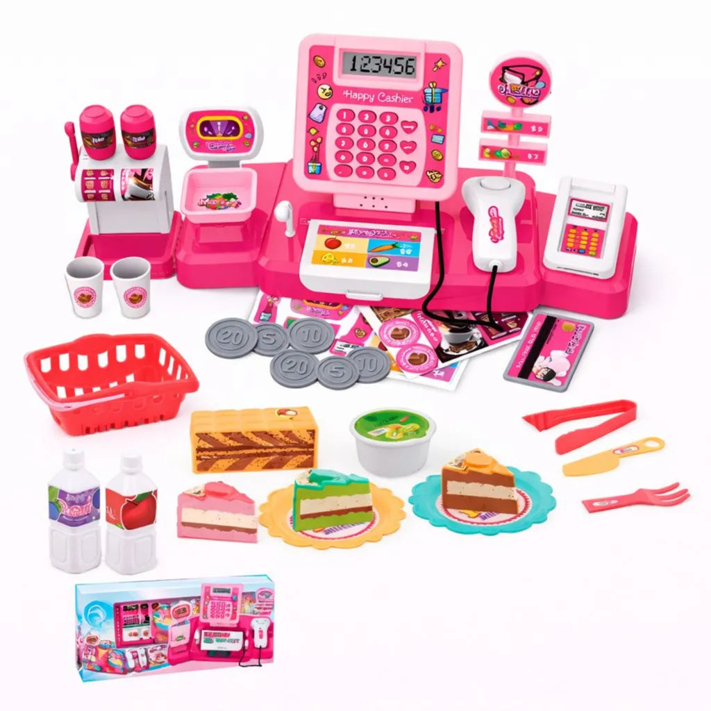Happy Cash Register Play Set – Supermarket Toy Tahito toys