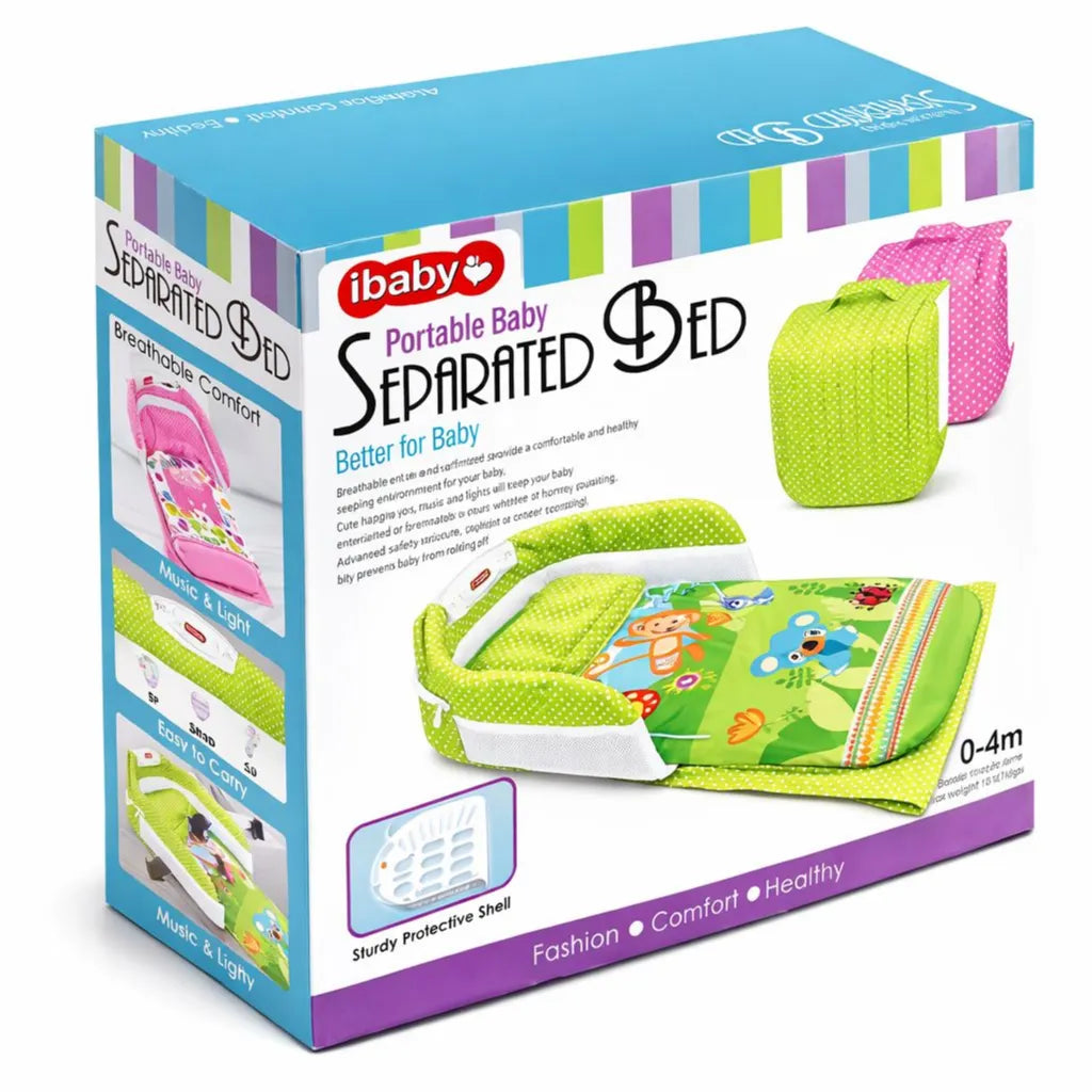 Portable Baby Separated Bed with Music & Nightlight Tahito toys