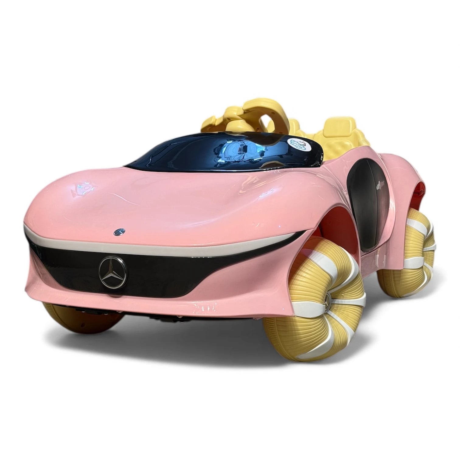Tahito Toys Mercedes Smart toy car in black with detailed exterior and realistic design, perfect for young car enthusiasts.