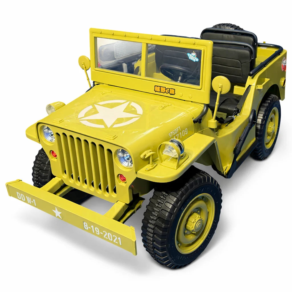 Tahito Toys Desert Jeep Wrangler toy vehicle with rugged design and desert-themed details, perfect for outdoor play.