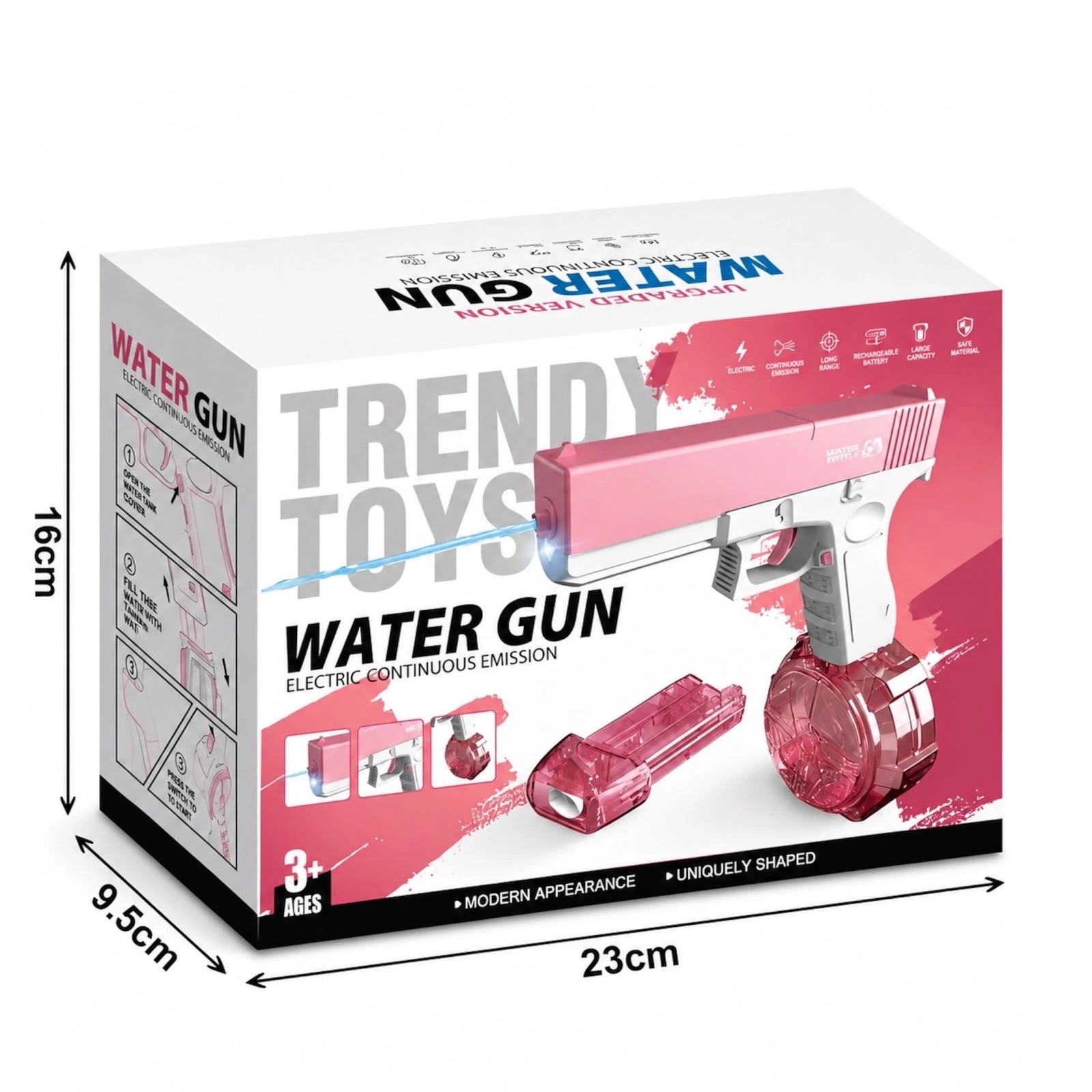 Pink Electric water-gun Tahito toys