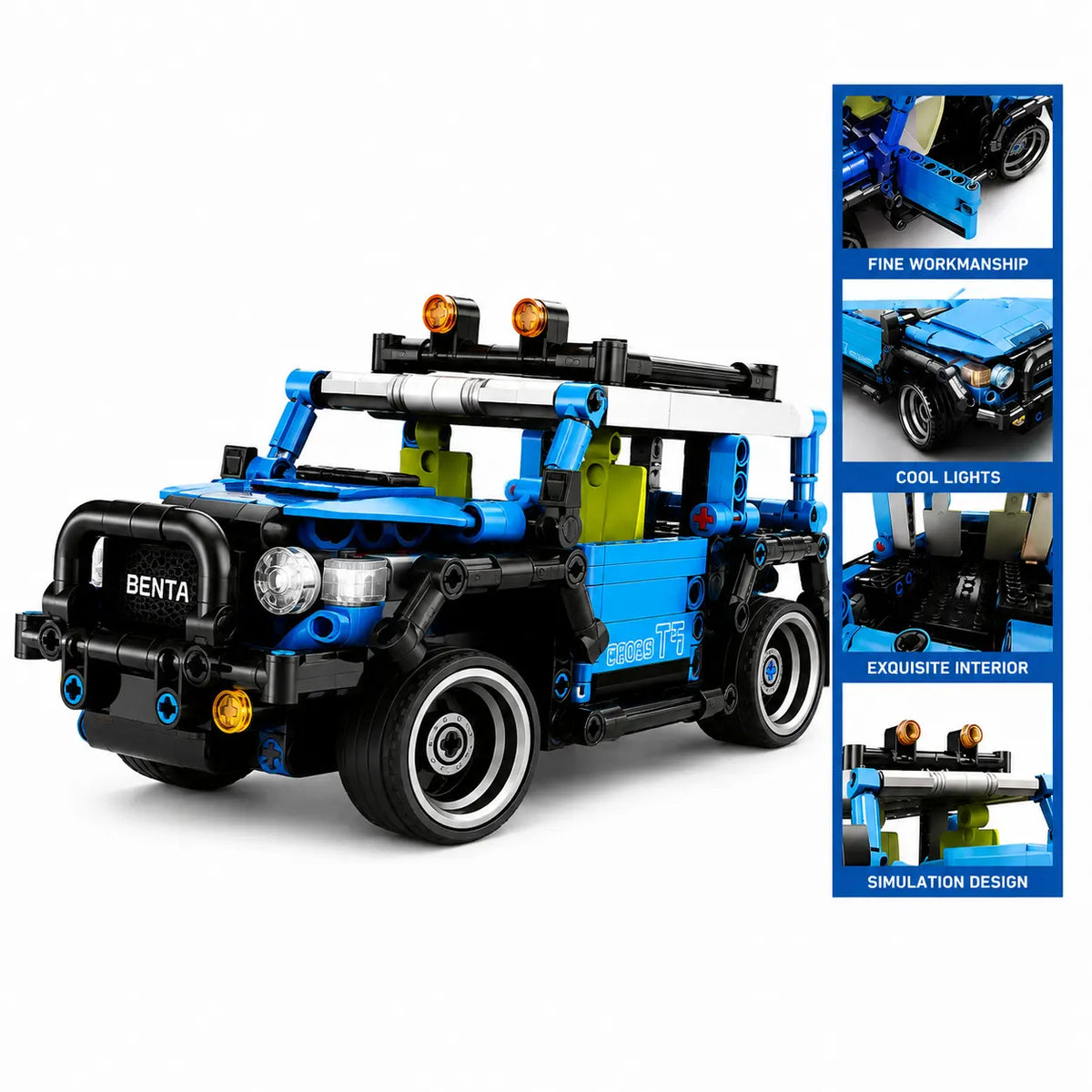 Remote Control jeep Car Building Kit – 377 Pieces Tahito toys