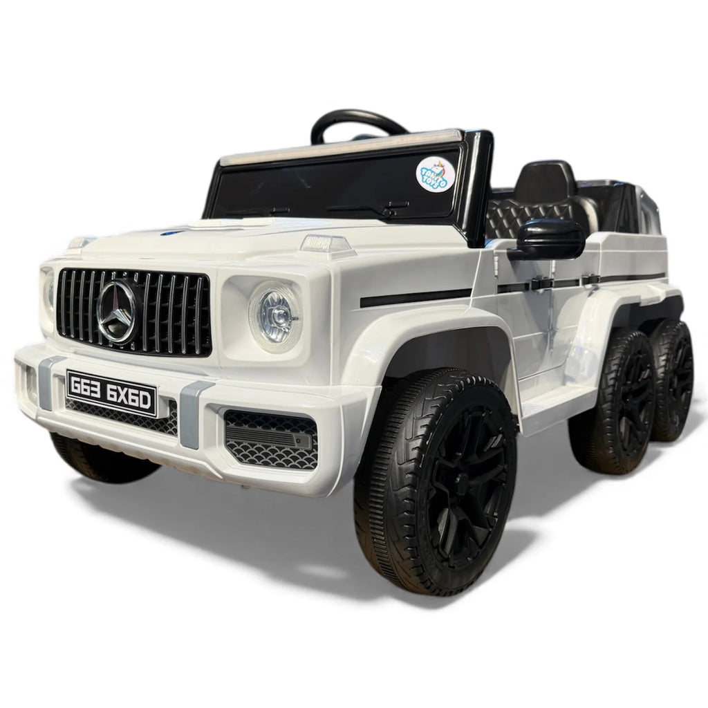 Tahito Toys Mercedes G Class 6x6 toy vehicle with detailed exterior and large off-road tires, designed for outdoor play and adventure.