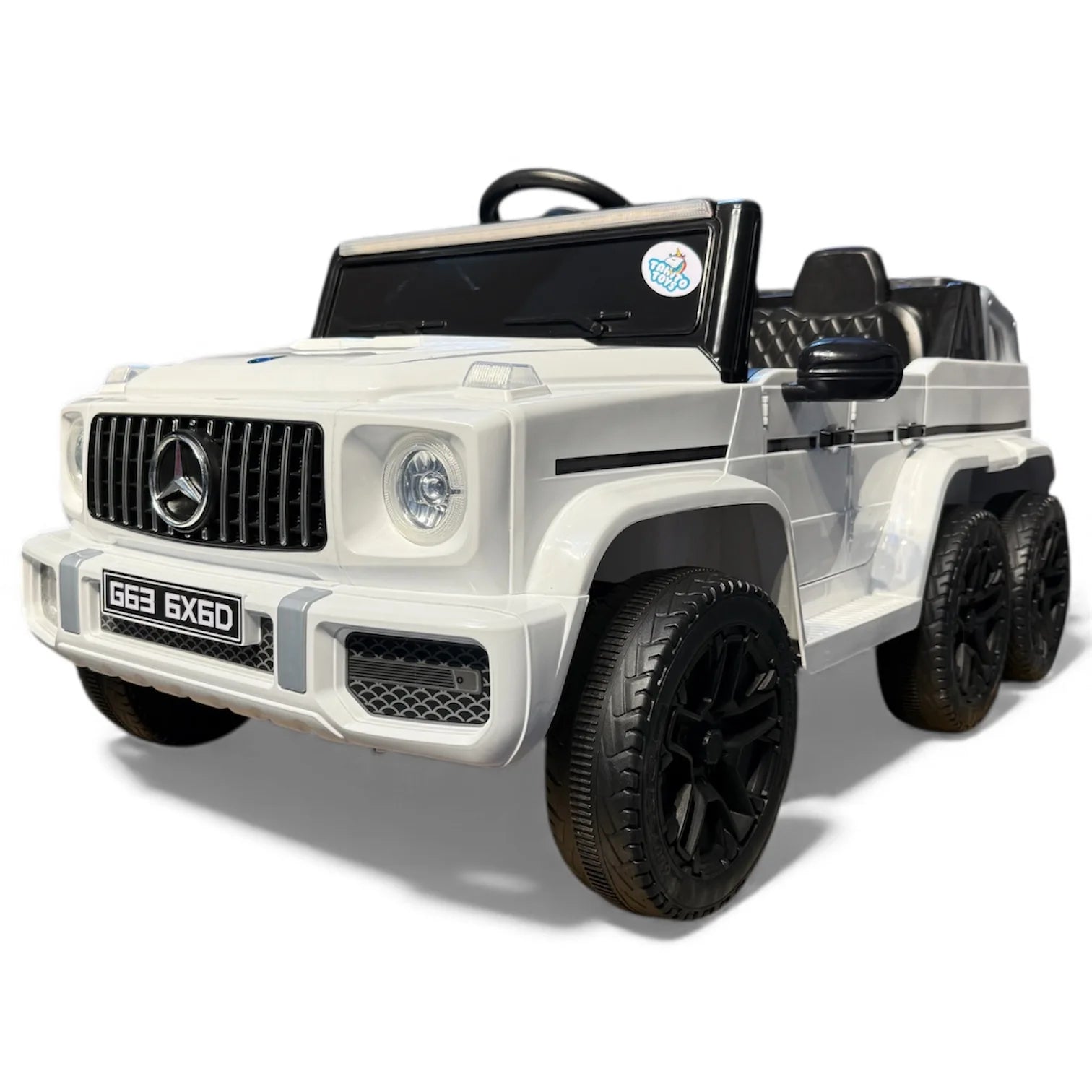 Tahito Toys Mercedes G Class 6x6 toy vehicle with detailed exterior and large off-road tires, designed for outdoor play and adventure.