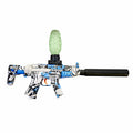 Tahito Toys MP5 Gel Blaster with realistic design and green accents, ready for outdoor play and gel ball shooting.