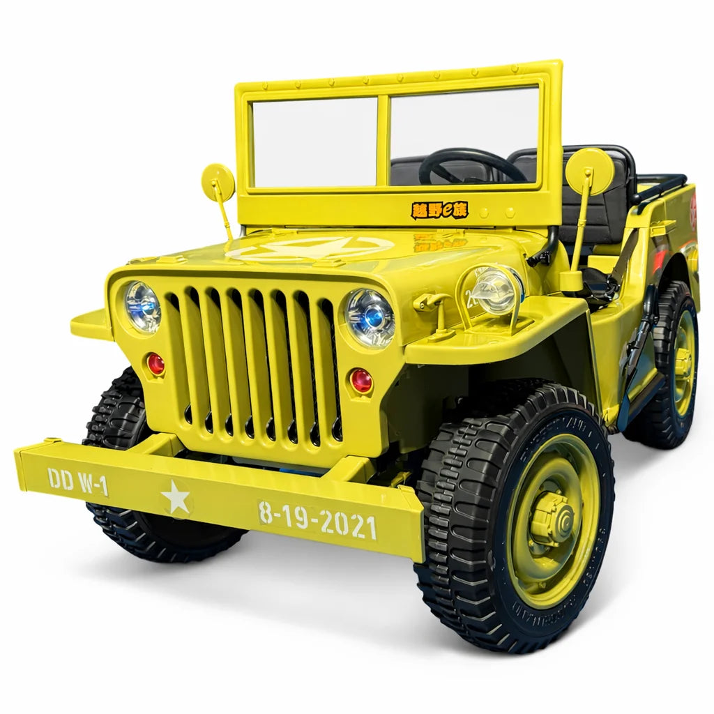 Tahito Toys Desert Jeep Wrangler toy vehicle with rugged design, detailed exterior, and off-road features.