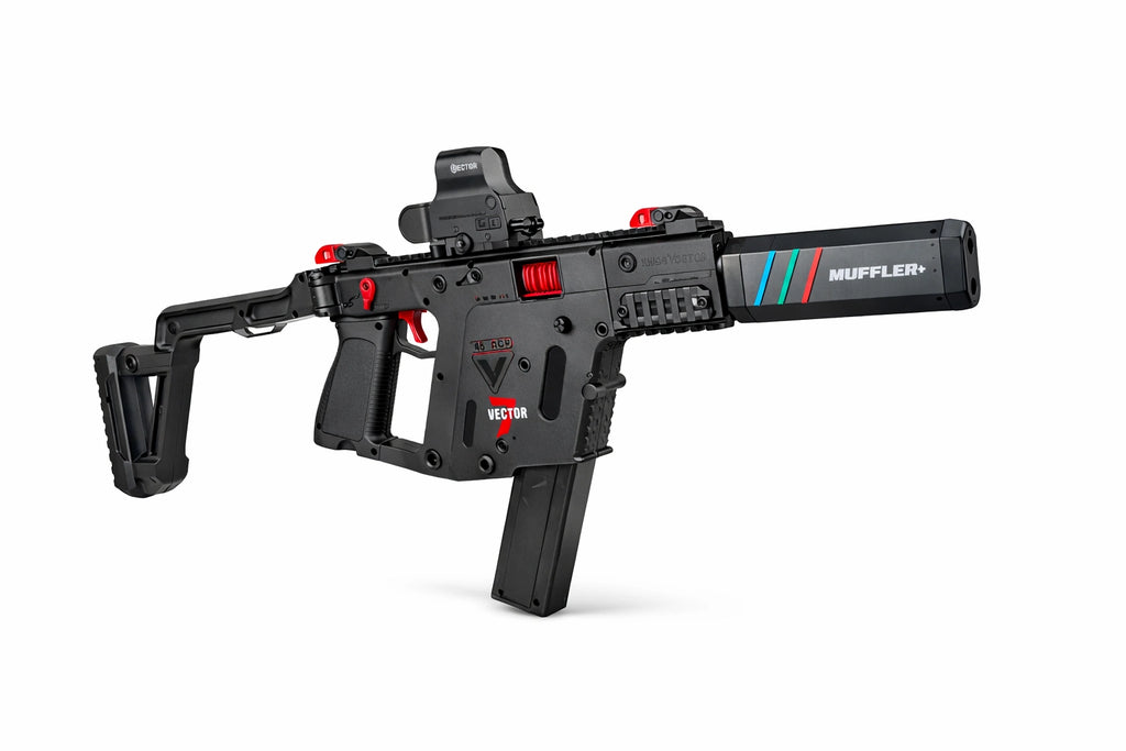 Tahito Toys Vector Gel Blaster Smoke Edition with colorful gel rounds and sleek design, ready for action and outdoor play.