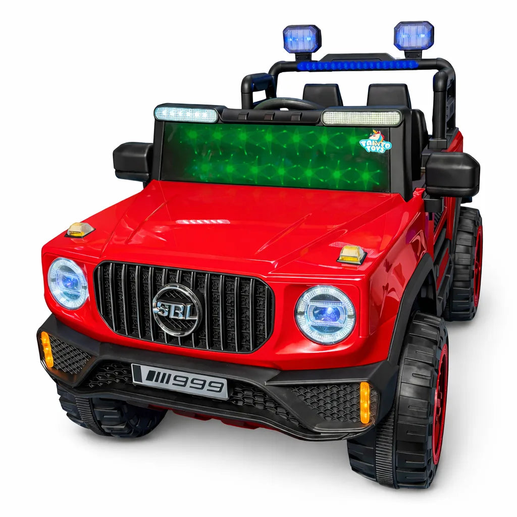 Tahito Toys Jeep Safari toy vehicle with realistic design and vibrant colors, perfect for outdoor adventure play.