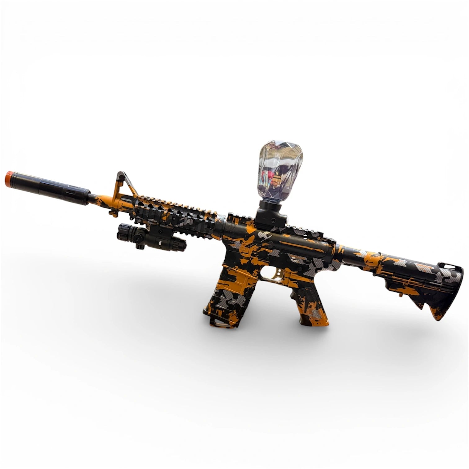 Tahito Toys Tactical Hopper Gel toy with vibrant colors and textured surface, designed for outdoor play and tactical training.