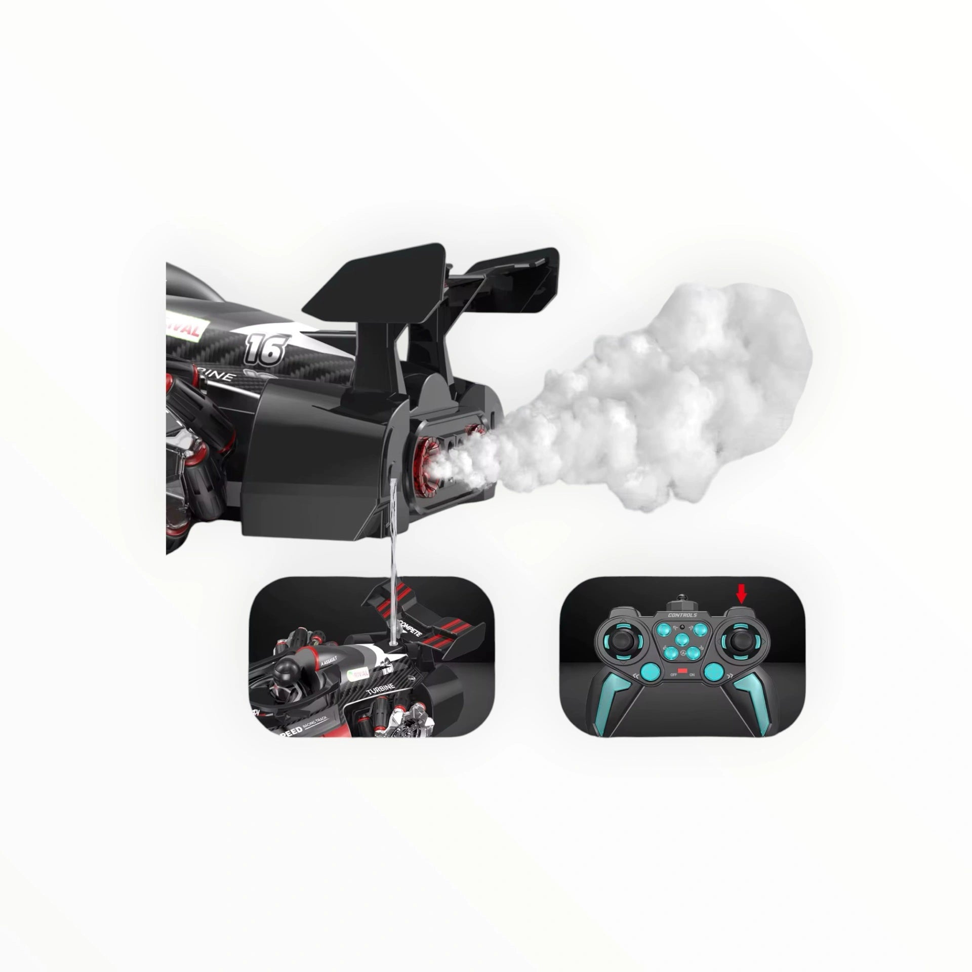 R/C Spray Stunt Racing Car – 360° Drift Performance Tahito toys