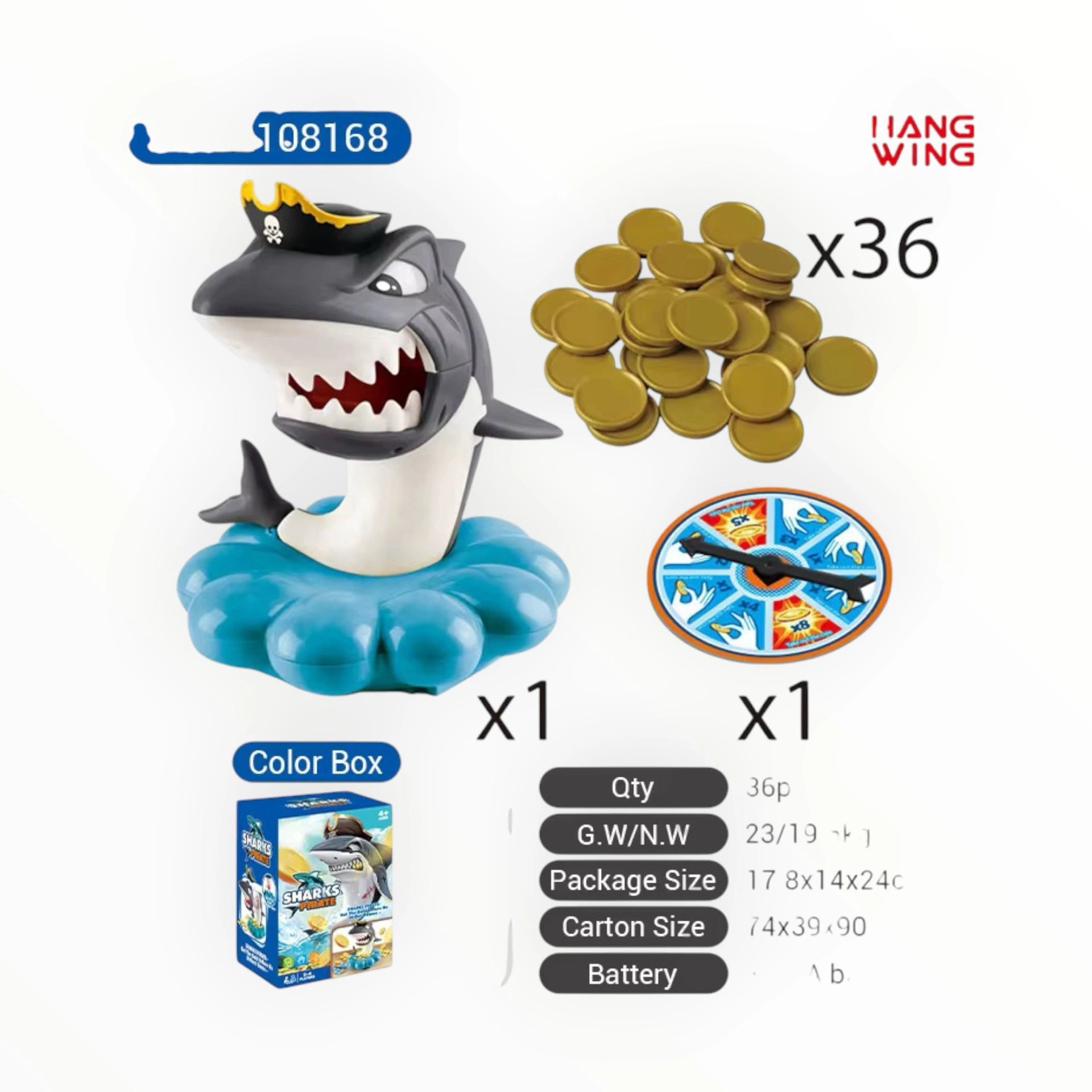 Shark Pirate Treasure Hunt Game Tahito toys