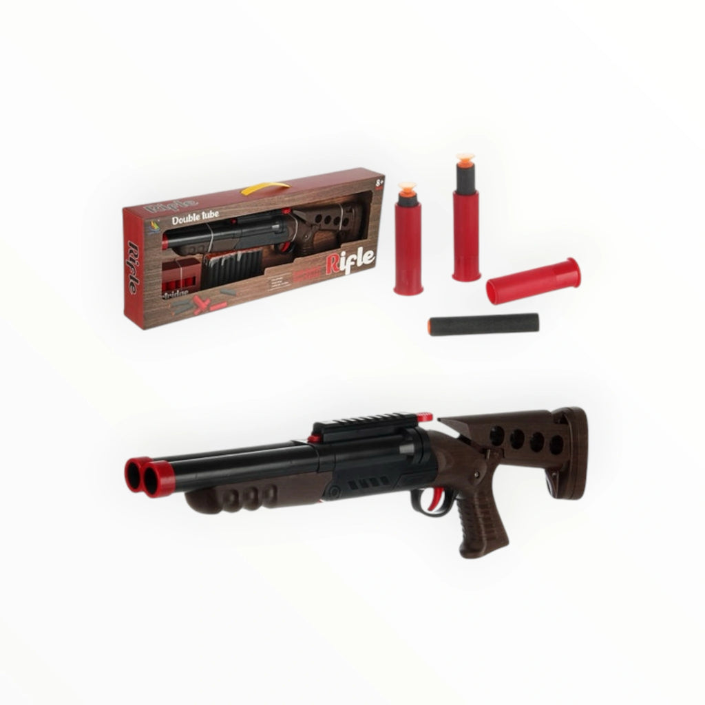 Double Tube Soft Bullet Rifle (Toy Gun) Tahito toys