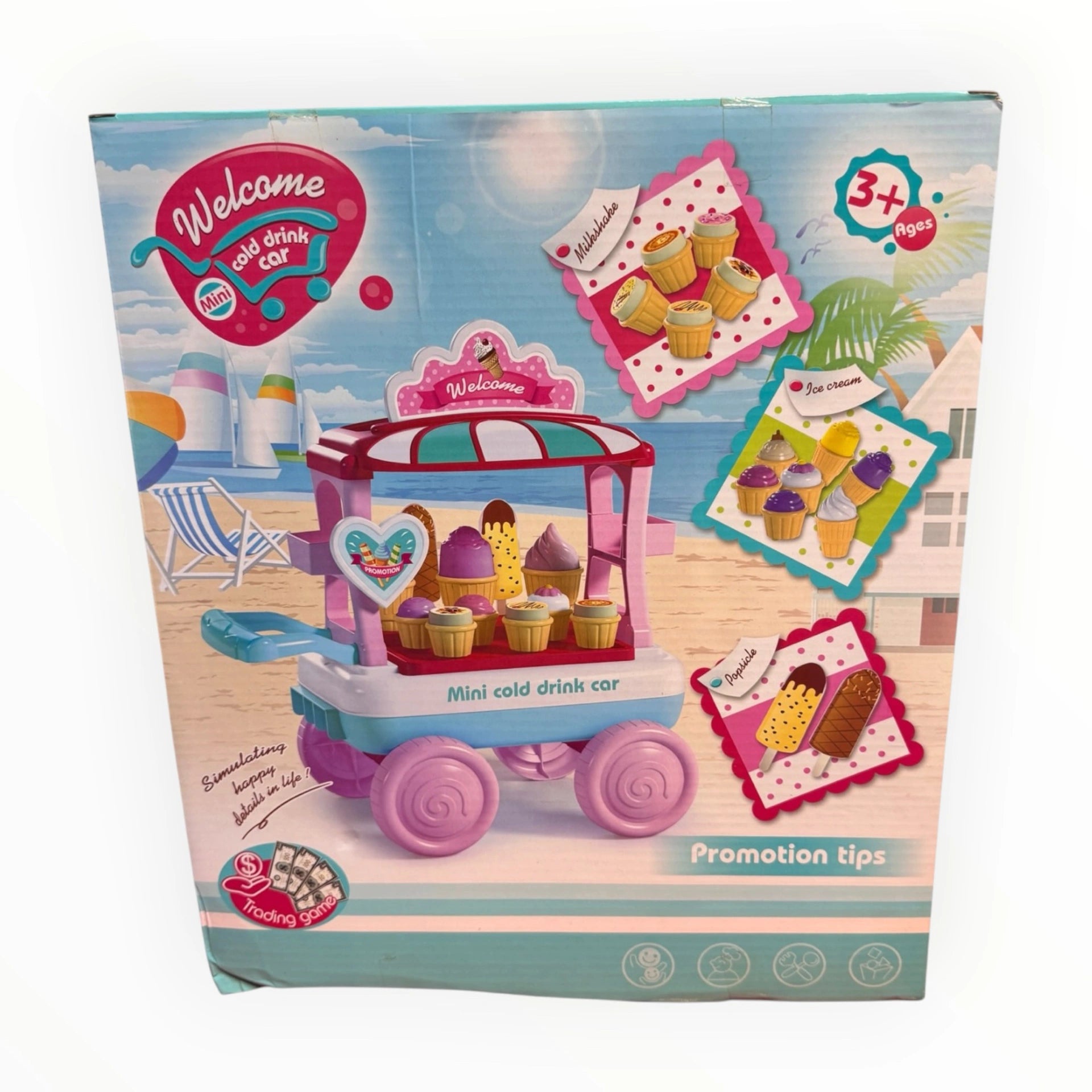 Mini Ice Cream Cart Playset Tahito toys