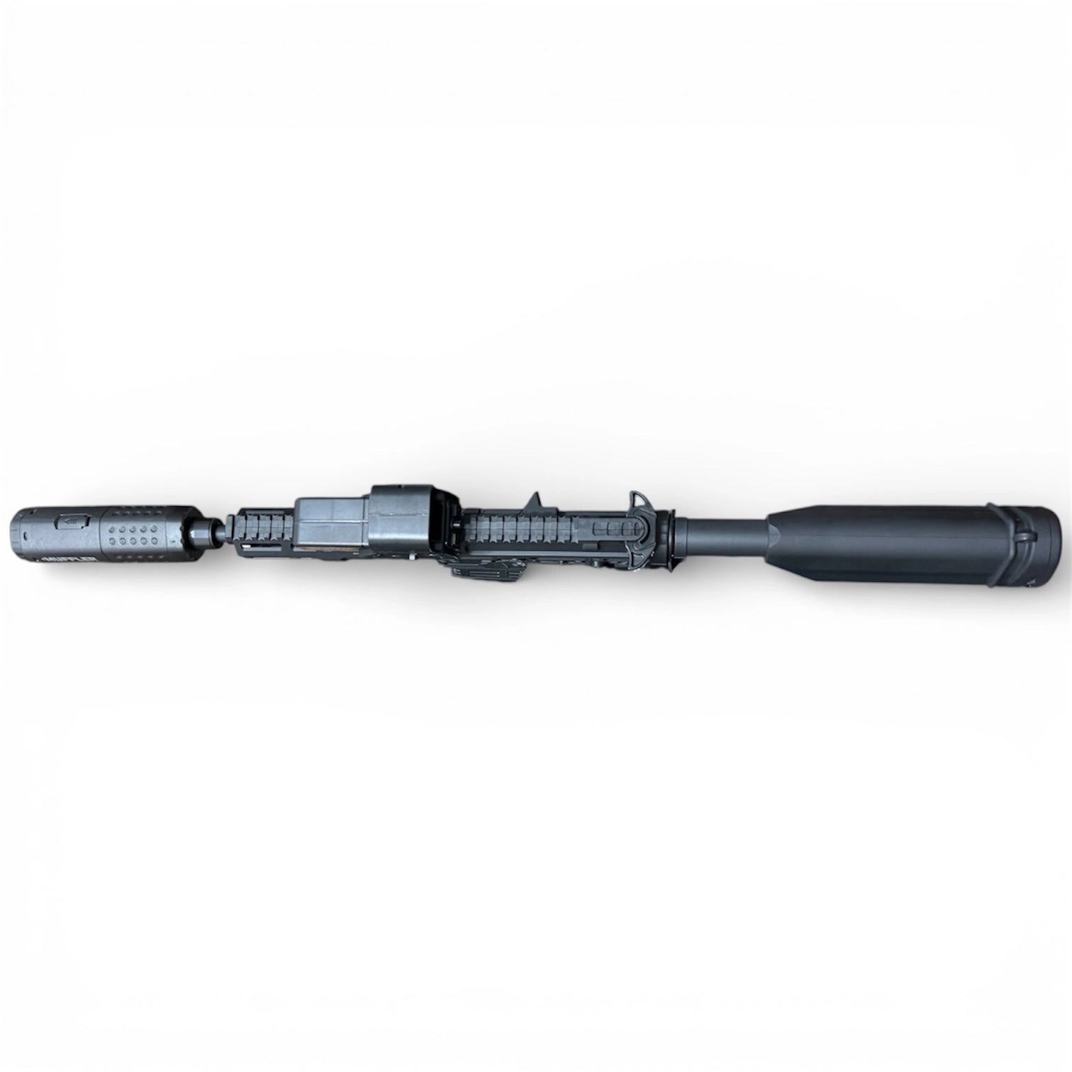 Tahito Toys SLR toy rifle with silencer and effects, realistic design, and detailed features for imaginative play.