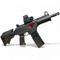 Tahito Toys Galil ACE 21 gel blaster toy gun with realistic design and bright color accents, shown in a close-up view.
