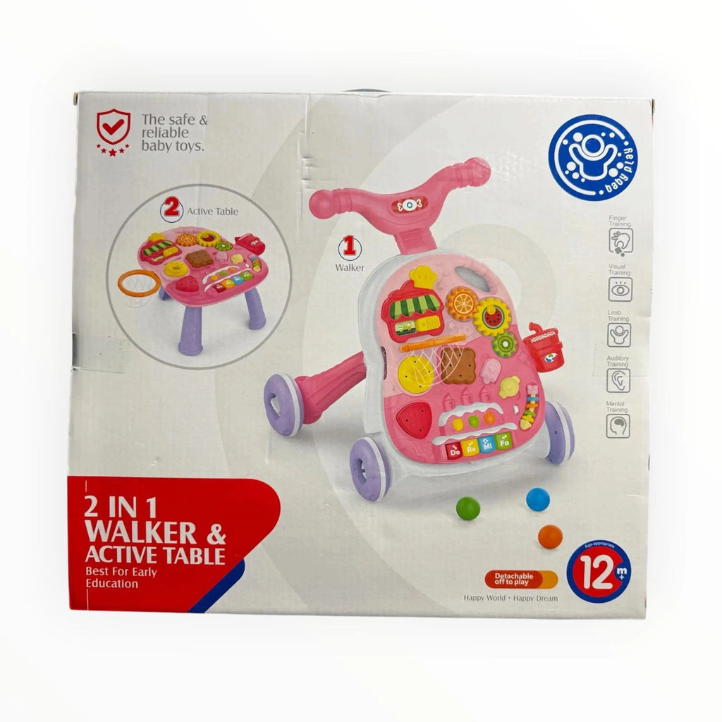 2-in-1 Walker & Activity Table – Early Education Baby Toy Tahito toys