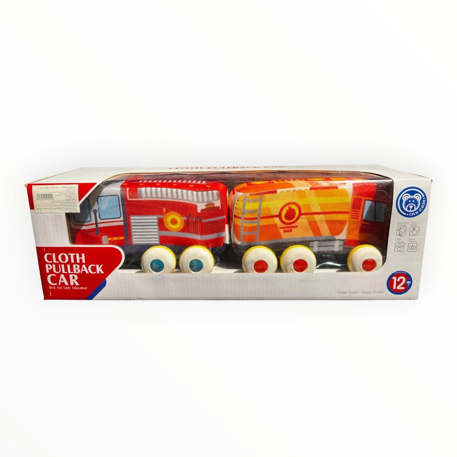 Cloth Pullback Car – Early Education Soft Toy Tahito toys