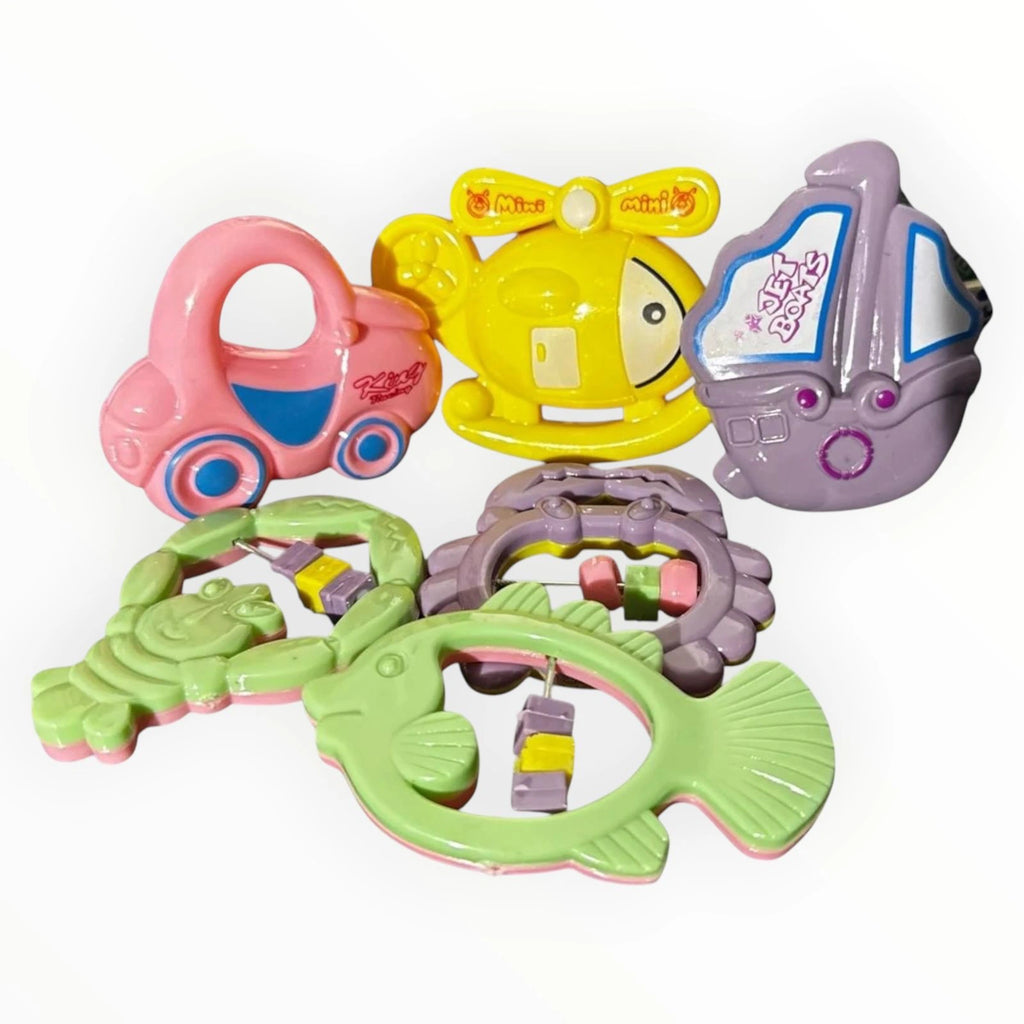 6 Baby Rattles Tahito toys