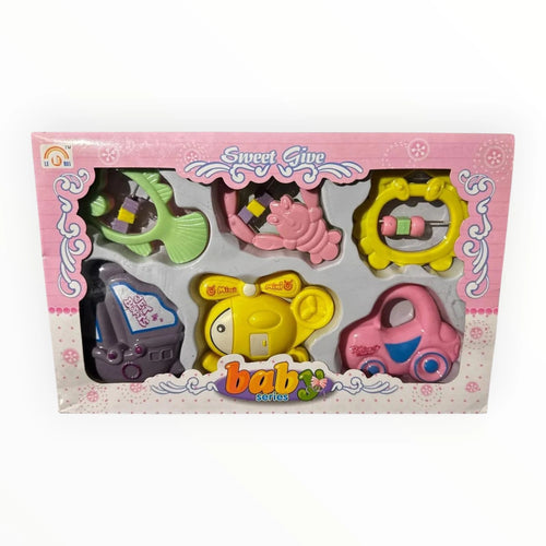 6 Baby Rattles Tahito toys