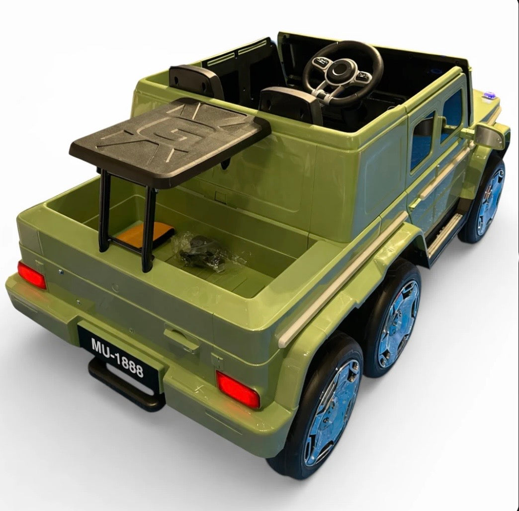 Tahito Toys Brabus G Class 6 Wheels Edition toy vehicle with detailed design and six wheels, perfect for collectors and kids.