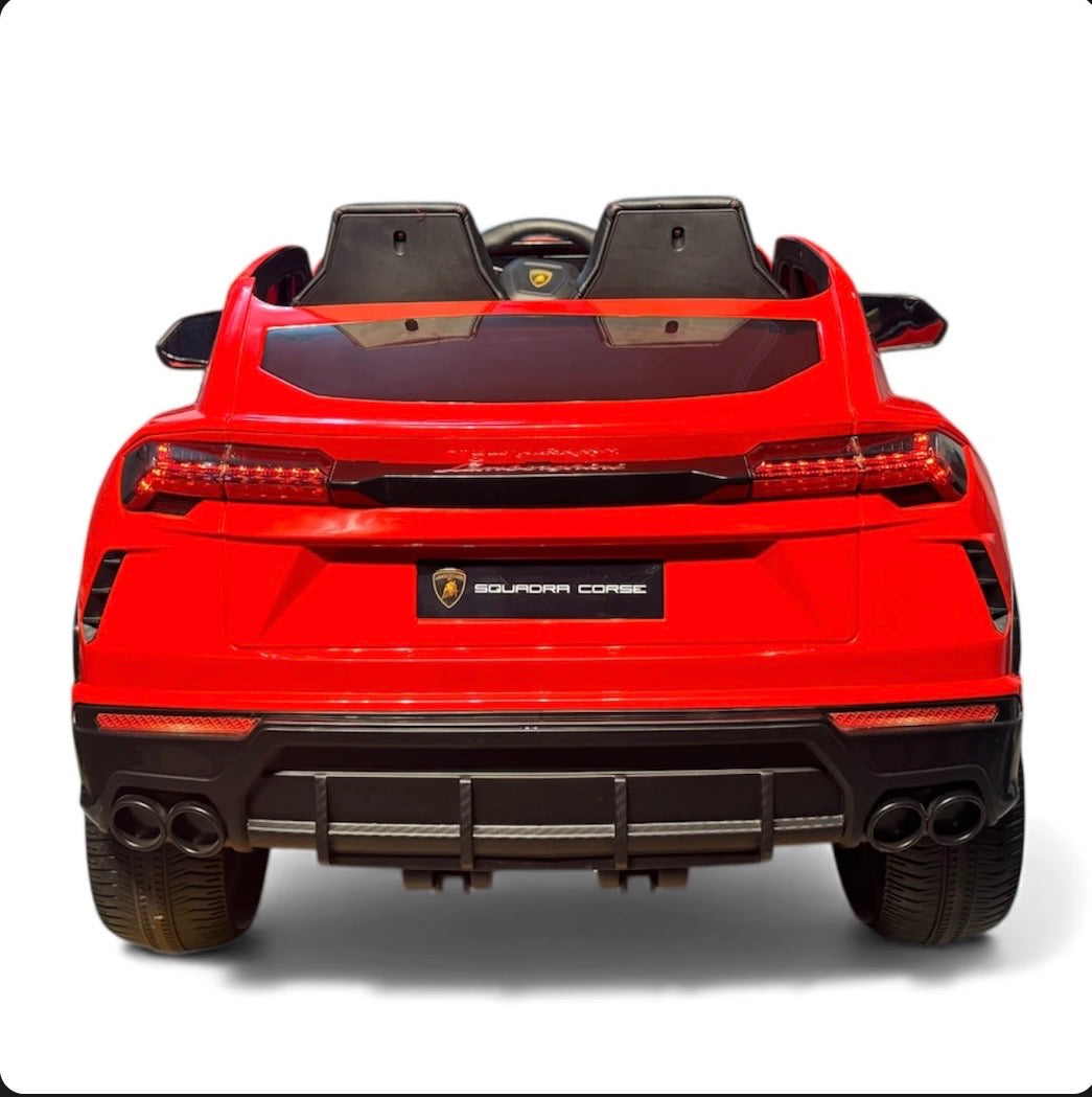 Tahito Toys Lamborghini Urus toy car with detailed design, realistic features, and vibrant yellow color.