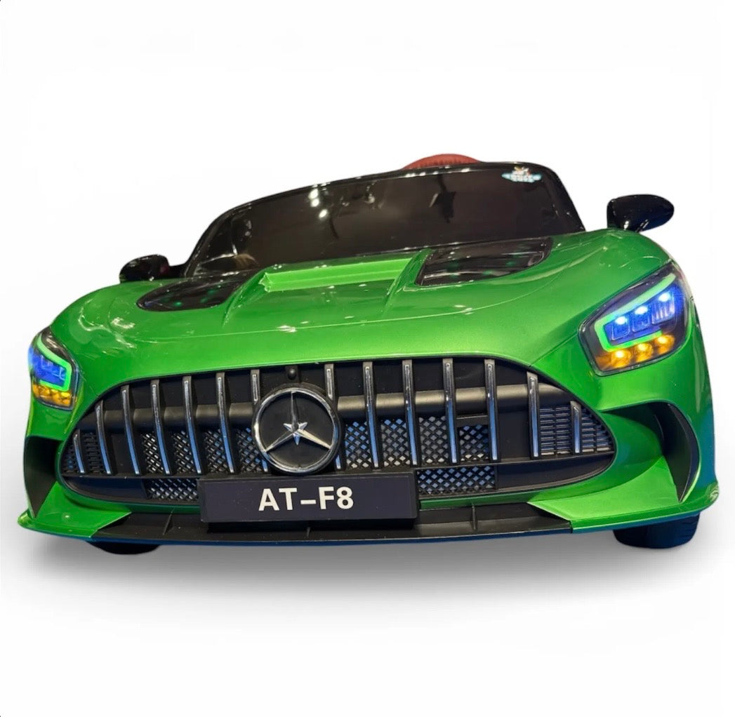 Tahito Toys Mercedes AMG GT die-cast model car, detailed black and silver sports car replica.