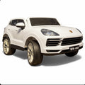 Tahito Toys Porsche Cayenne toy car with detailed exterior, orange color, and realistic design, suitable for children.