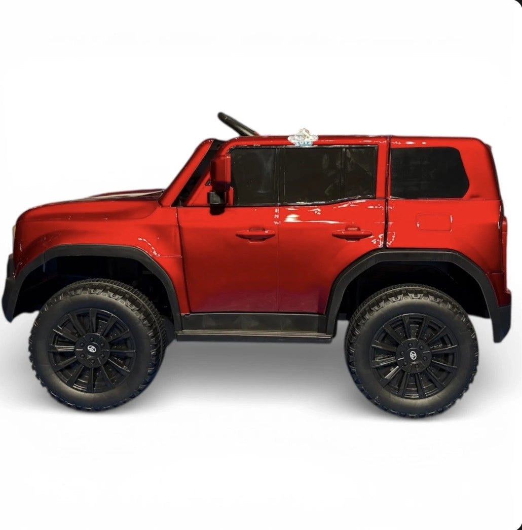 Toyota Land Cruiser 4x4 toy by Tahito Toys, detailed miniature vehicle with realistic design and durable construction.