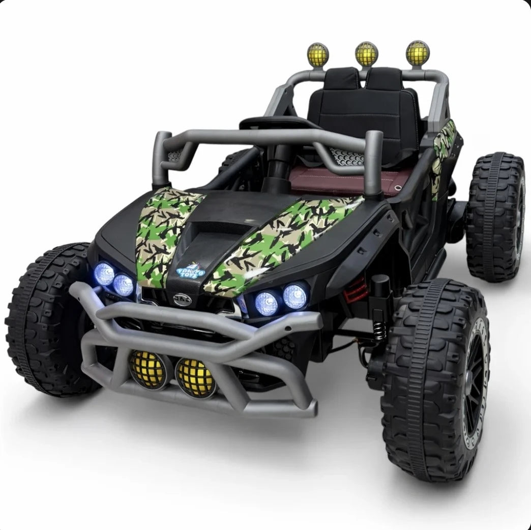 Tahito Toys Spider Car Off-Road toy vehicle with rugged tires and vibrant red and black design, suitable for outdoor play.