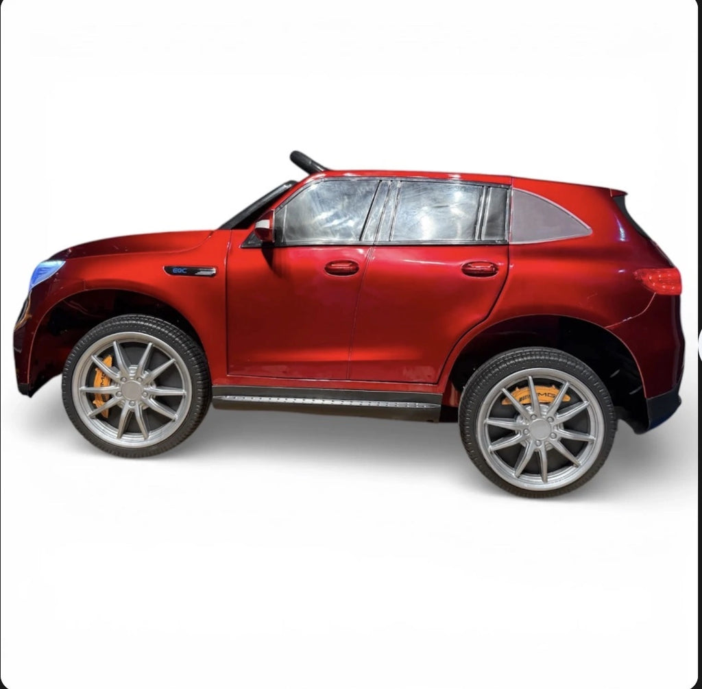 Tahito Toys Mercedes GLC toy car, detailed miniature replica with realistic design and vibrant silver color.