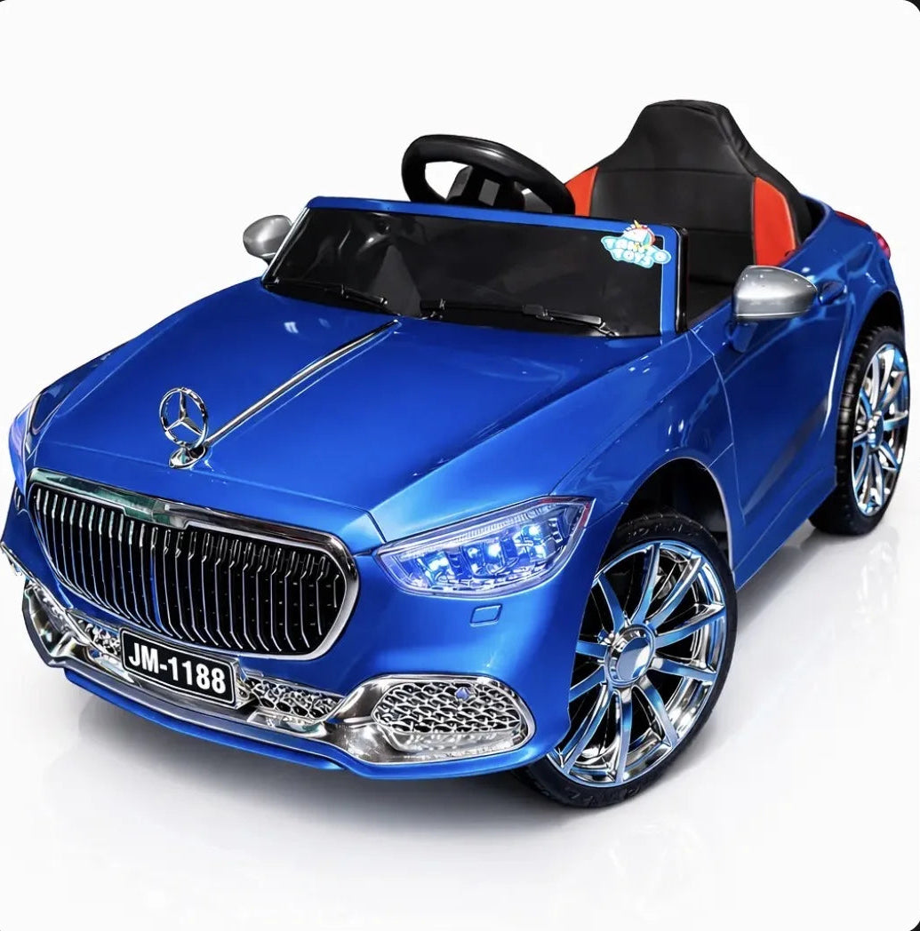 Detailed image of a Tahito Toys Mercedes S-Class model car with sleek design and realistic features.