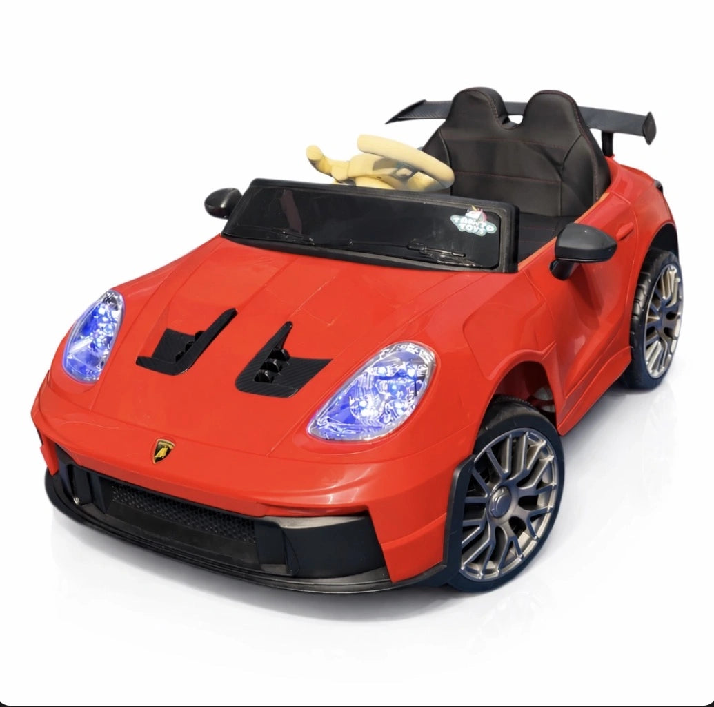 Tahito Toys Lamborghini toy car, detailed miniature model with sleek design and vibrant yellow finish, suitable for collectors and play.