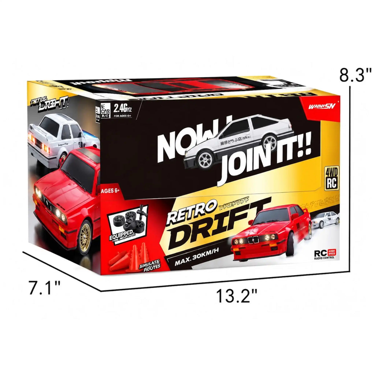 Retro E30 racing Tahito toys