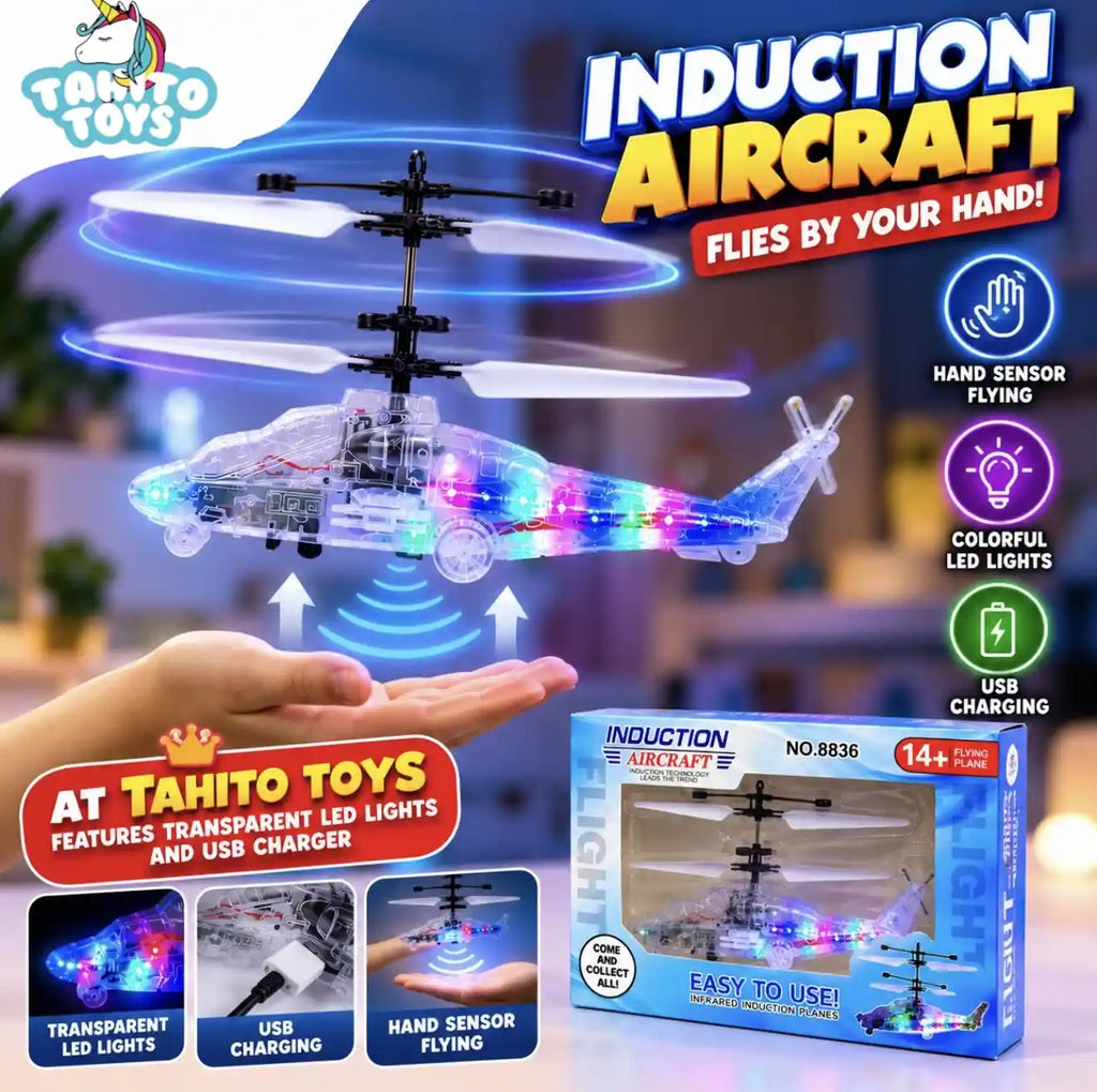 Induction Flying Helicopter Tahito toys